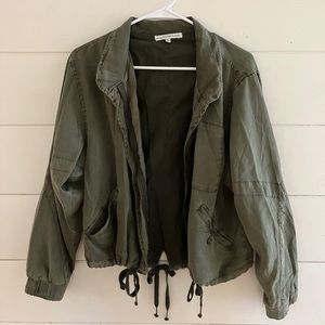 Young Fabulous and Broke green jacket